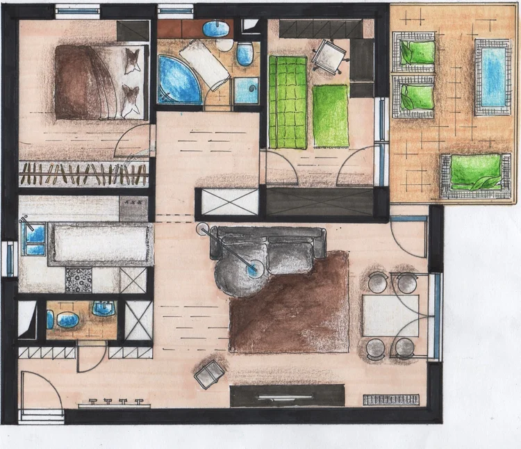 Alaprajz, Sasad-Liget lakópark